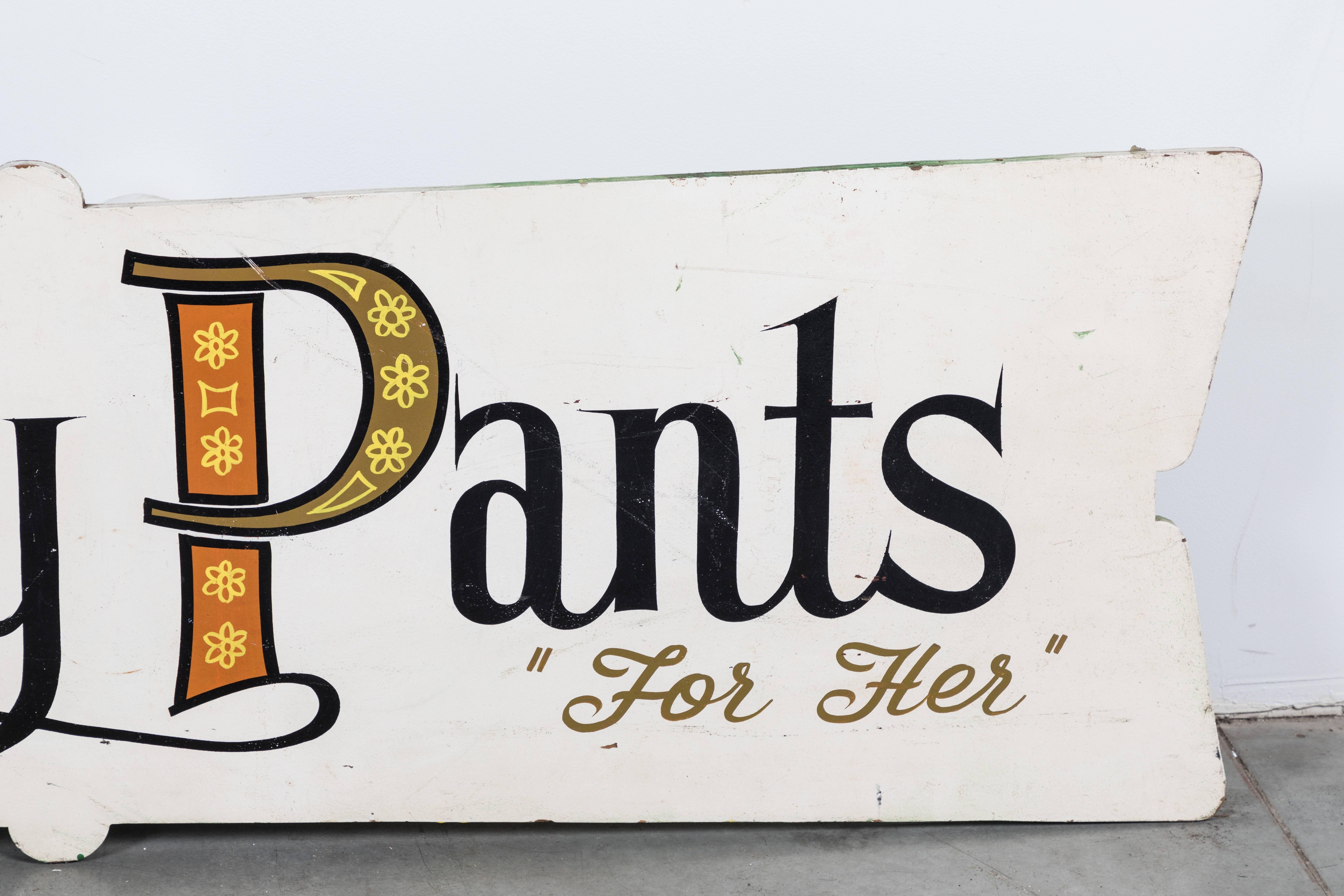 American Folk Art Trade Sign Smarty Pants For Her