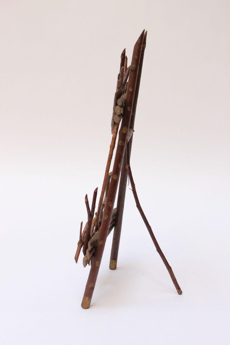Folk Art Tree Branch Tabletop Easel For Sale at 1stDibs