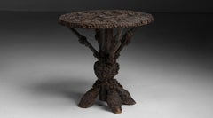 Volkskunst-Baumwurzel-Beistelltisch, Frankreich 1900