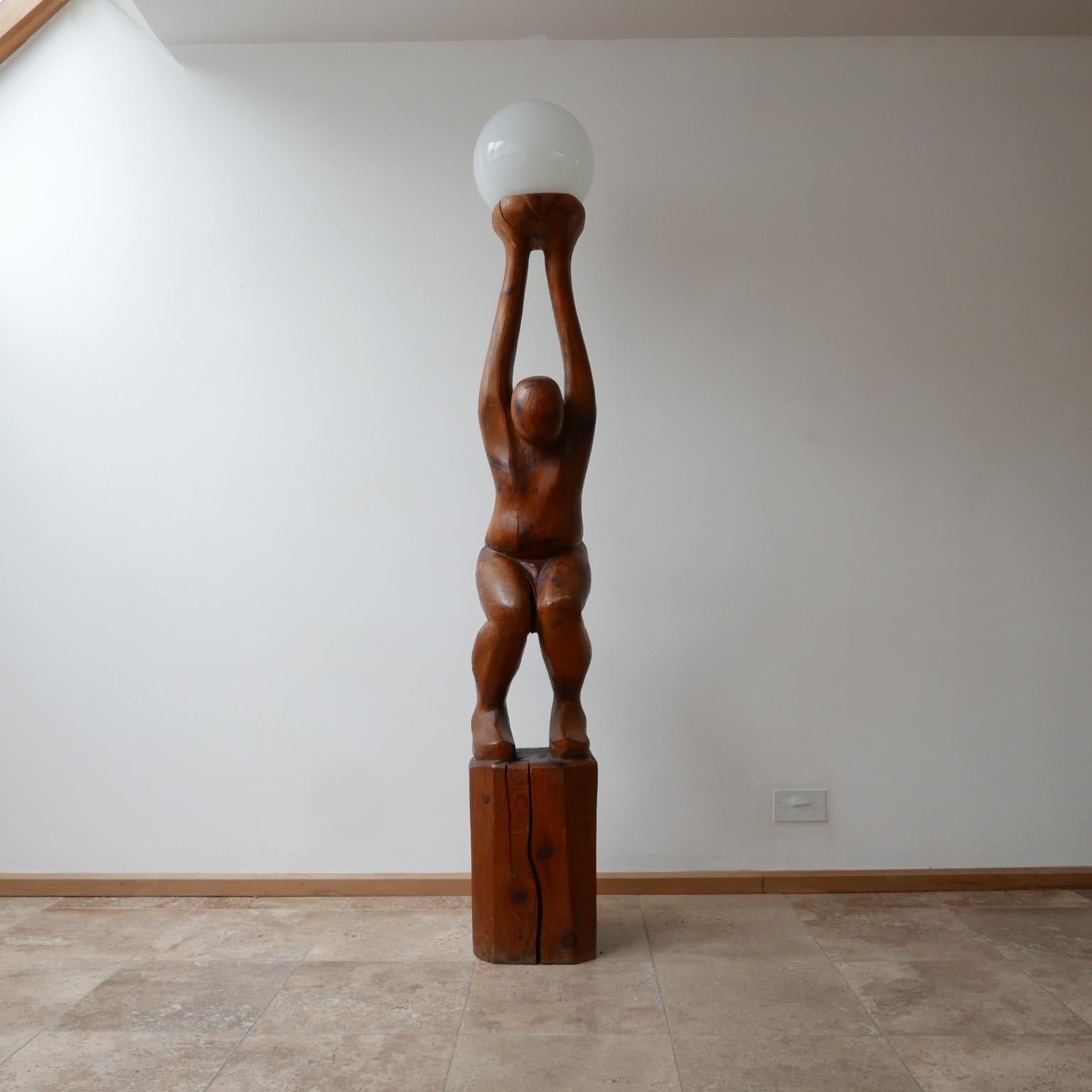 Folk Art Unique Midcentury Floor Lamp 7