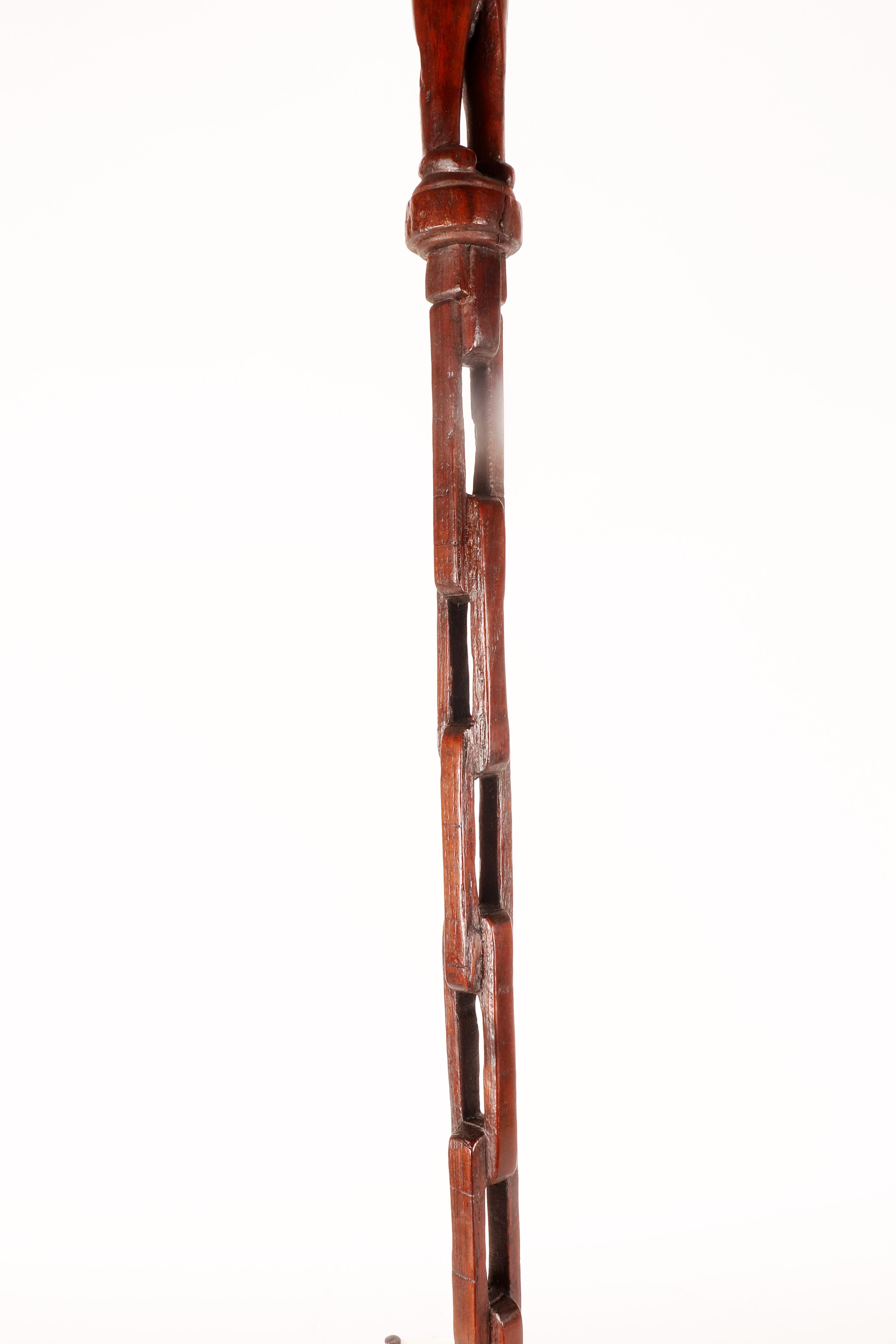 Canne d'art populaire représentant un homme sur un manche en forme de chaîne, États-Unis, années 1880. en vente 10