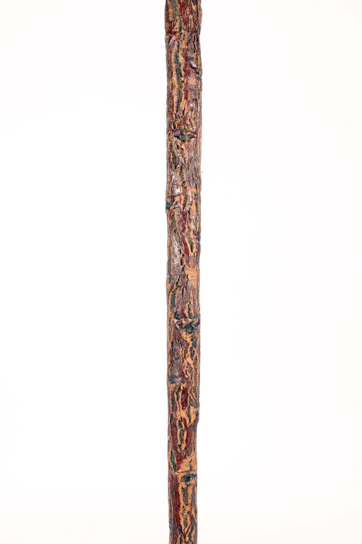Arte popolare  bastone da passeggio raffigurante la testa grottesca di un uomo, Francia 1880. in vendita 5