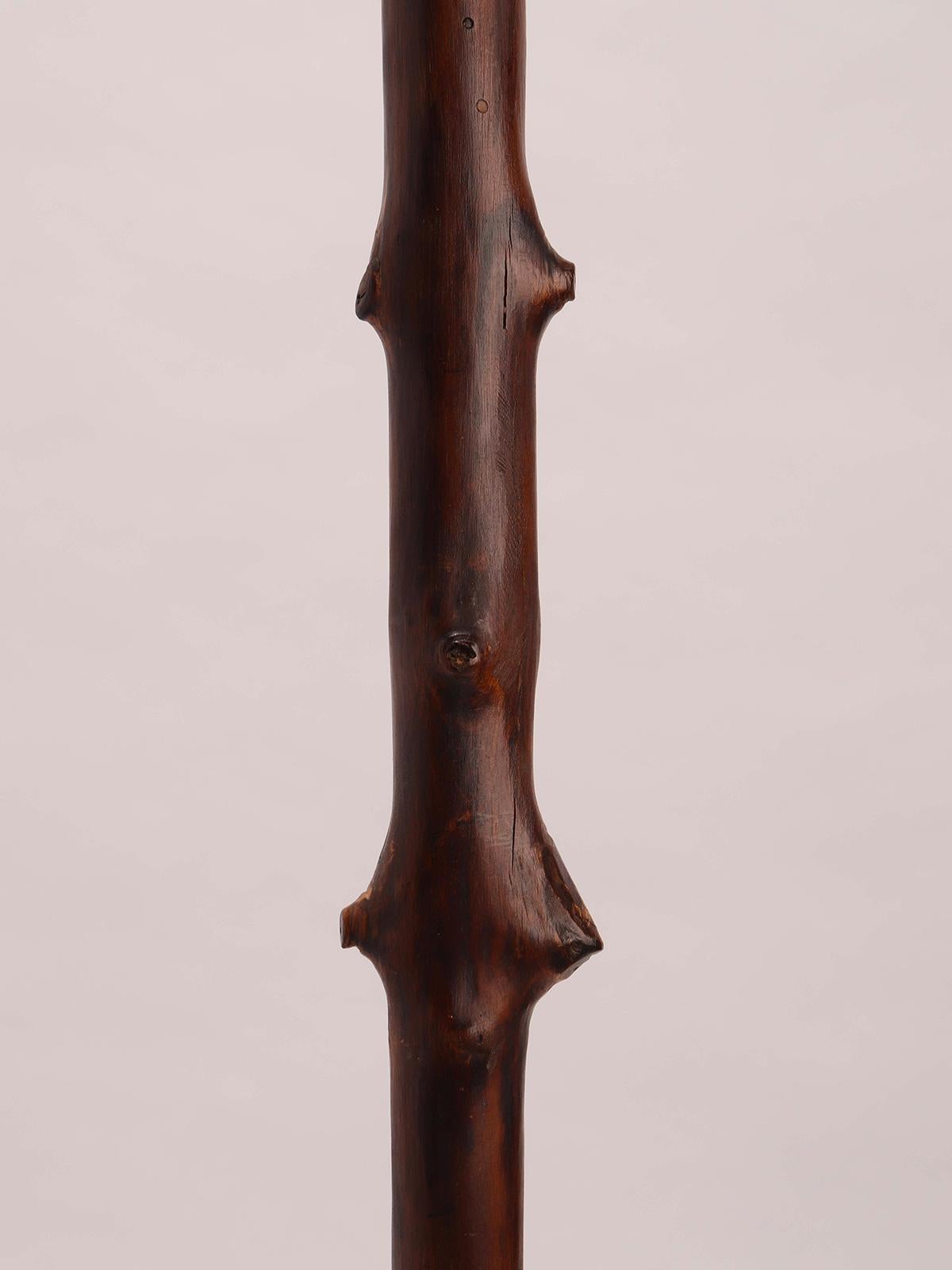 Folk art  walking stick depicting the head of a man, USA 1880.  For Sale 1