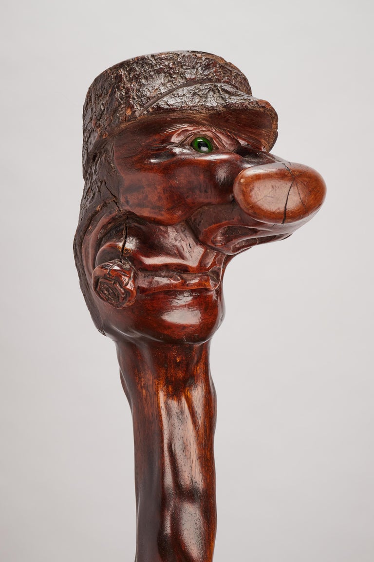 Folk Art Walking Stick, England, 1850 at 1stDibs