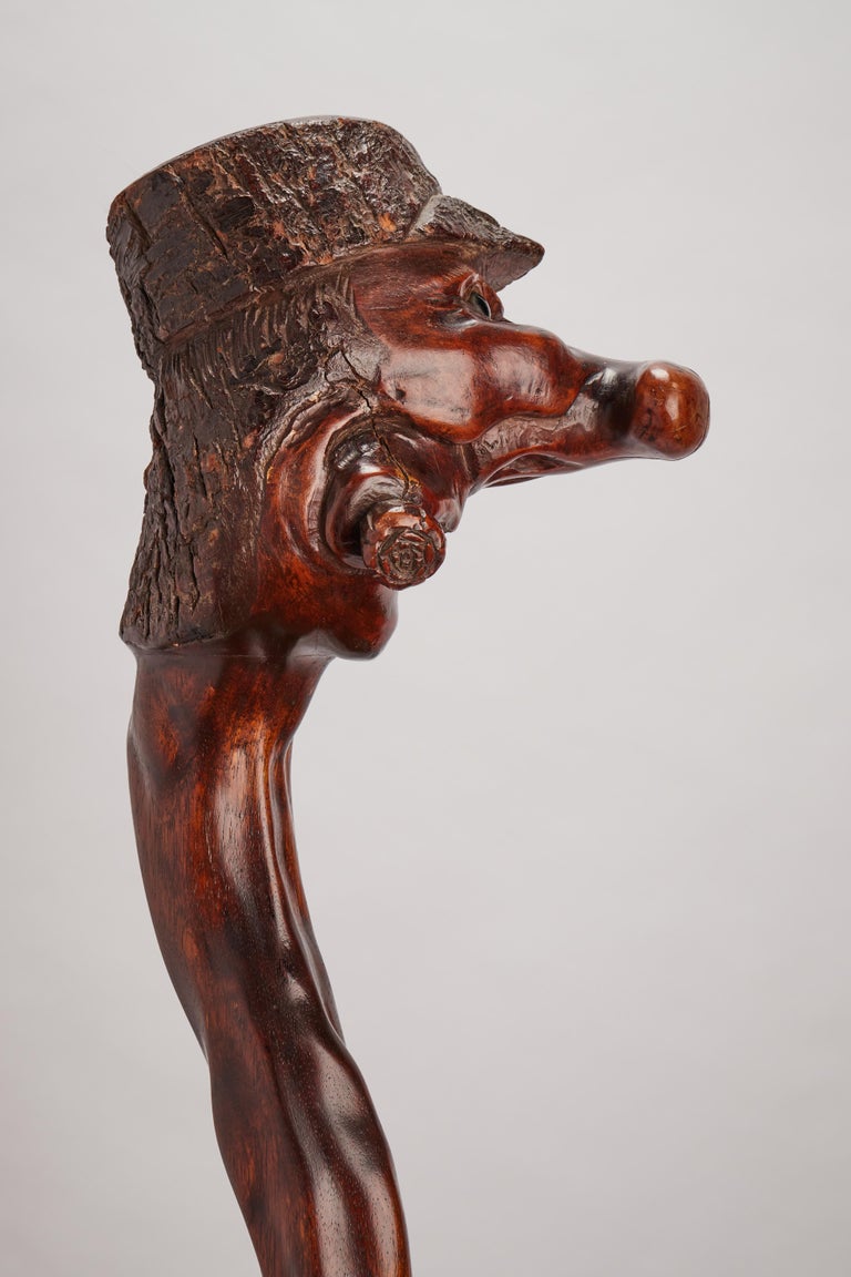 Folk Art Walking Stick, England, 1850 at 1stDibs