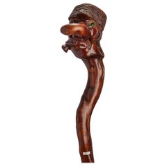 Folk Art Walking Stick, England, 1850