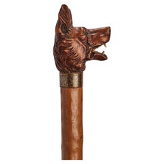 Folk Art Walking Stick, Germany, 1890