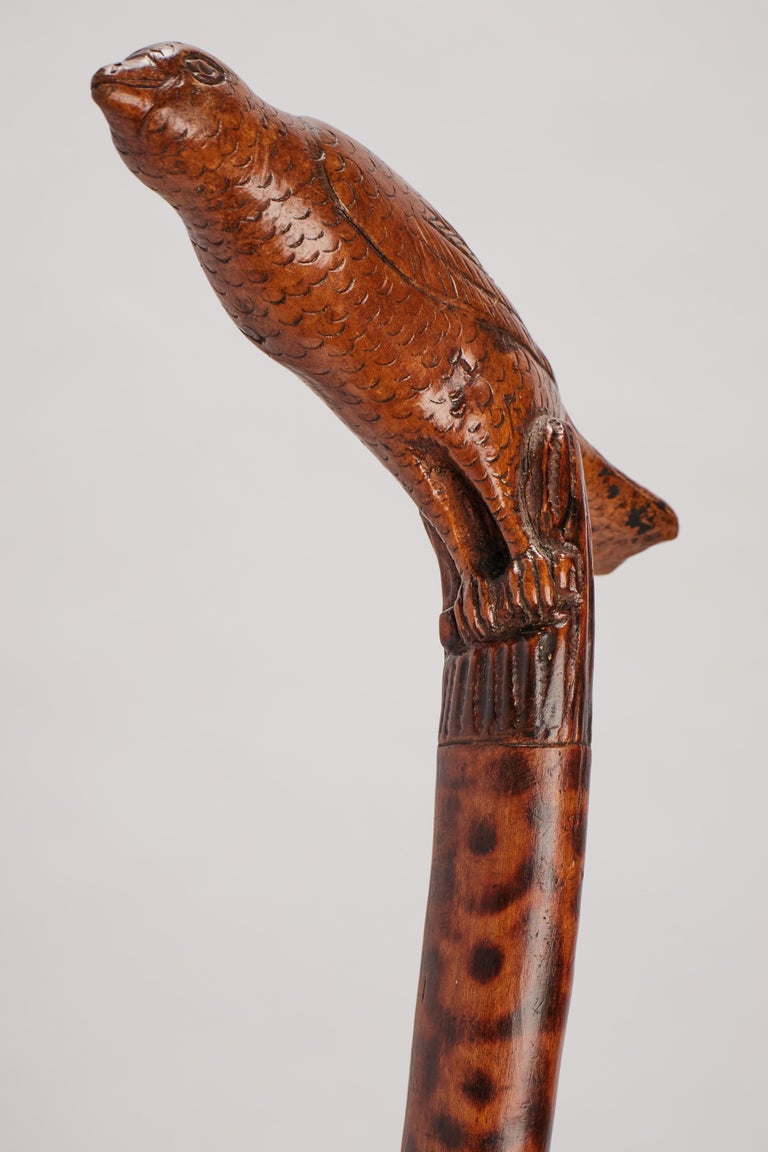 Folk Art Walking Stick, Italy, 1870 For Sale at 1stDibs
