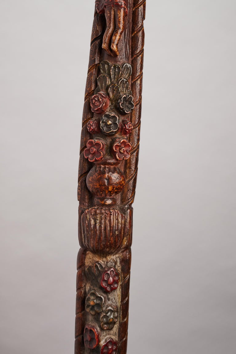 Folk Art Walking Stick, Russia, 1830 For Sale at 1stDibs