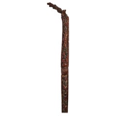 Folk Art Walking Stick, Russia, 1830