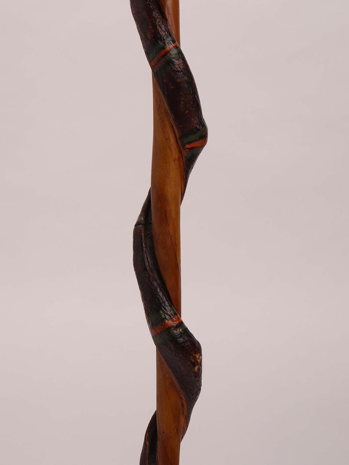 Folk Art Walking Stick, USA 1880 In Good Condition For Sale In Milan, IT