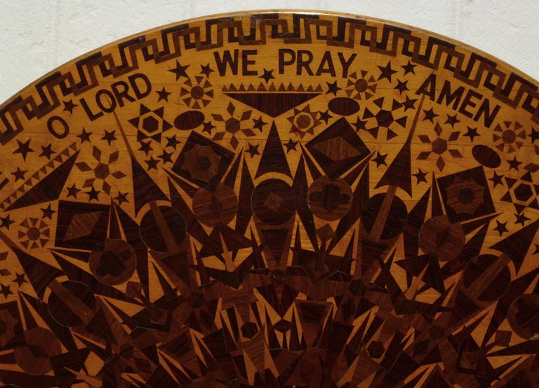 Folk Art Wall Hanging Decorated with Layers of Finely Cut Appliqued