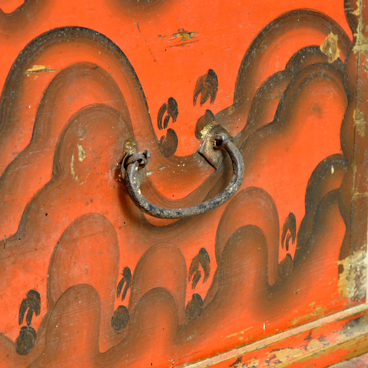 Folk Art Wedding Chest, circa 1850 For Sale 3