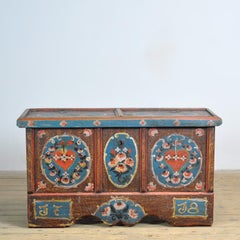 Folk Art Wedding Chest, dated 1718