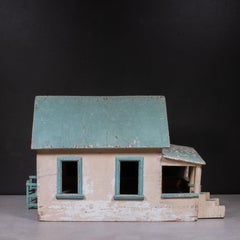Folk Art Wooden Farmhouse Model c.1930-1950