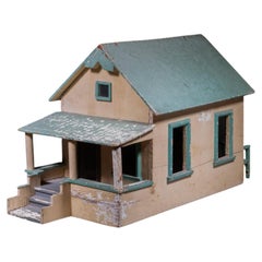 Folk Art Wooden Farmhouse Model c.1930-1950