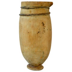 Folk Art Wooden Jar