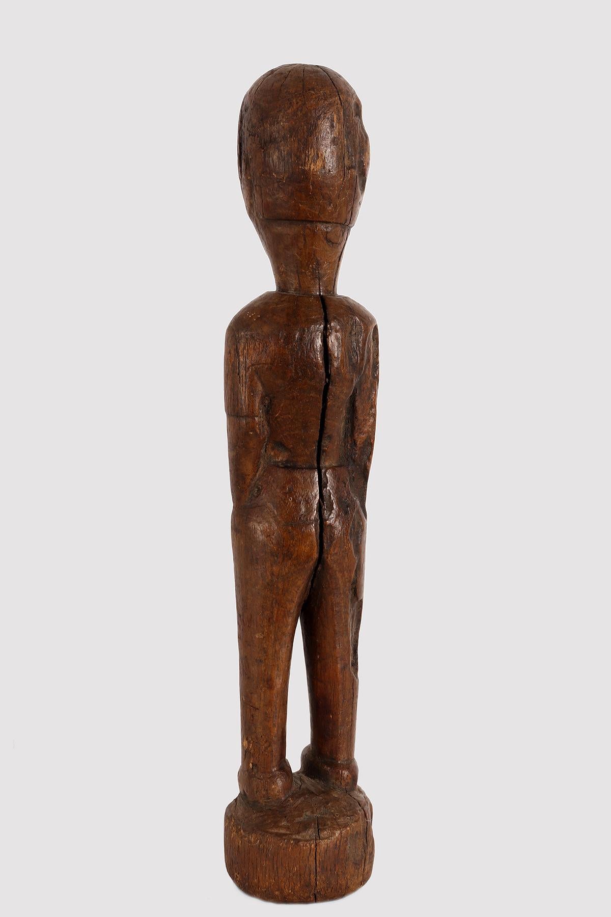 Folk Art Wooden Sculpture, USA, Second Half 19th Century In Good Condition For Sale In Milan, IT