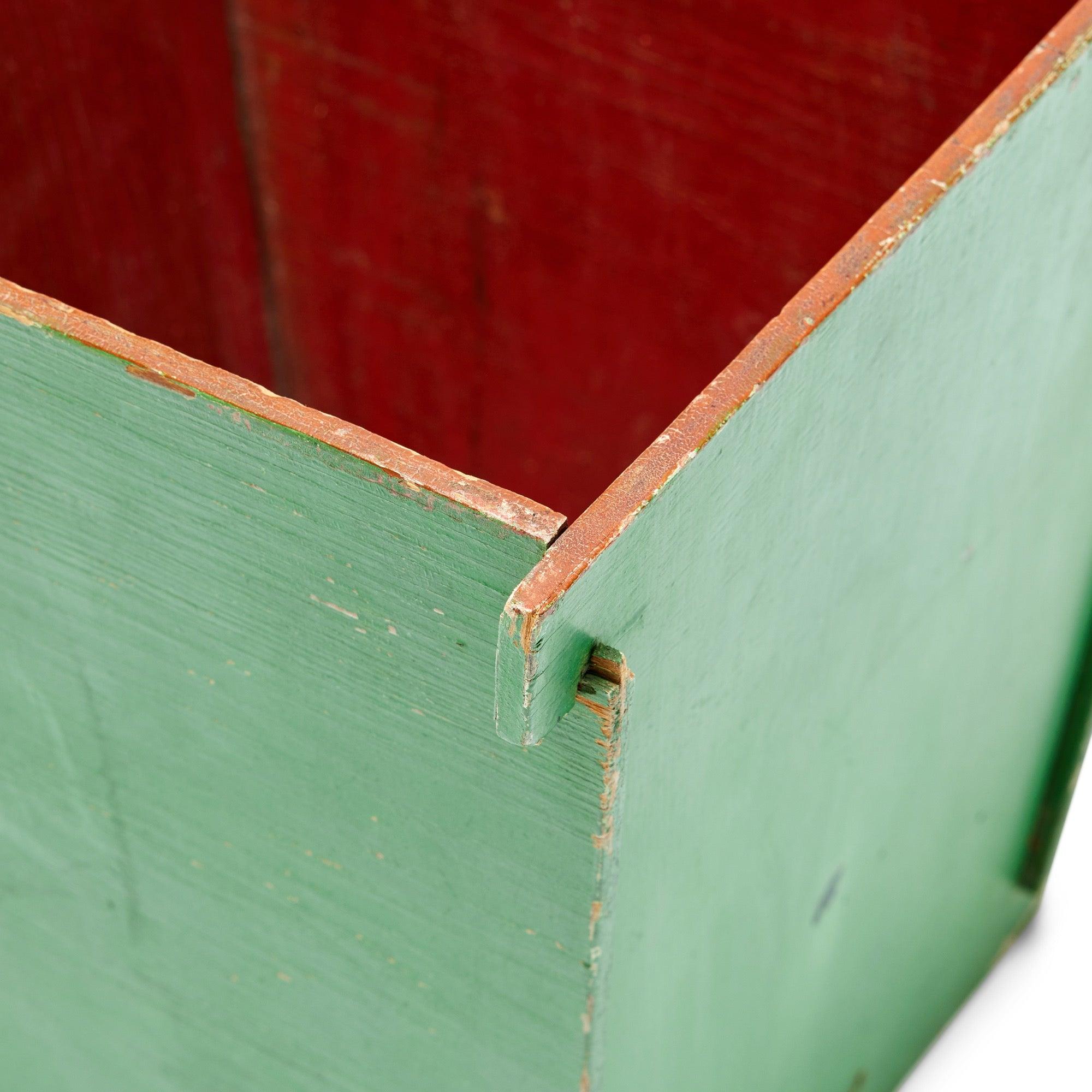 Folk Art Wooden Trash Can from USA In Excellent Condition For Sale In Sagaponack, NY
