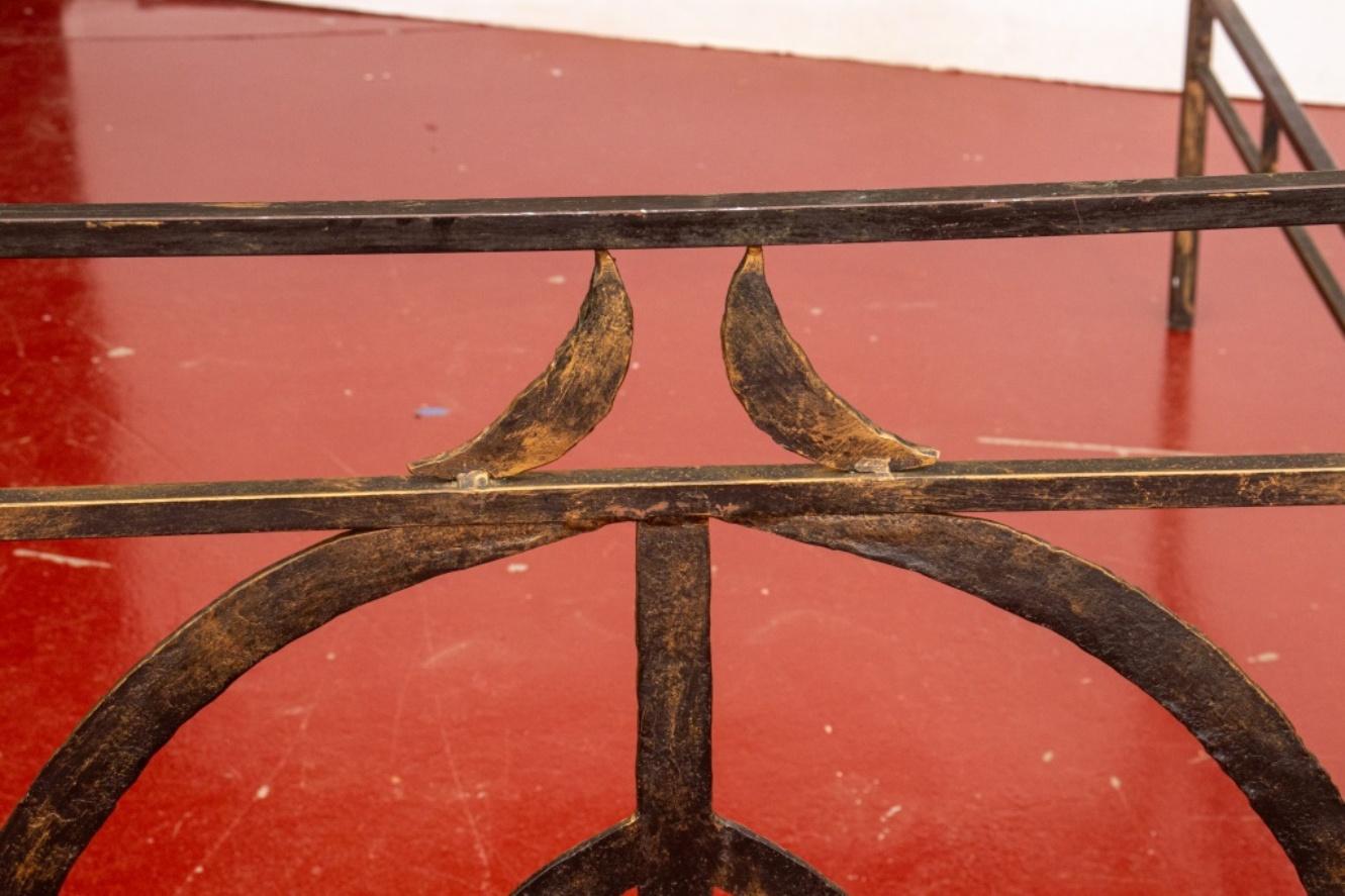 Folk Art Wrought Iron Bed In Good Condition In New York, NY