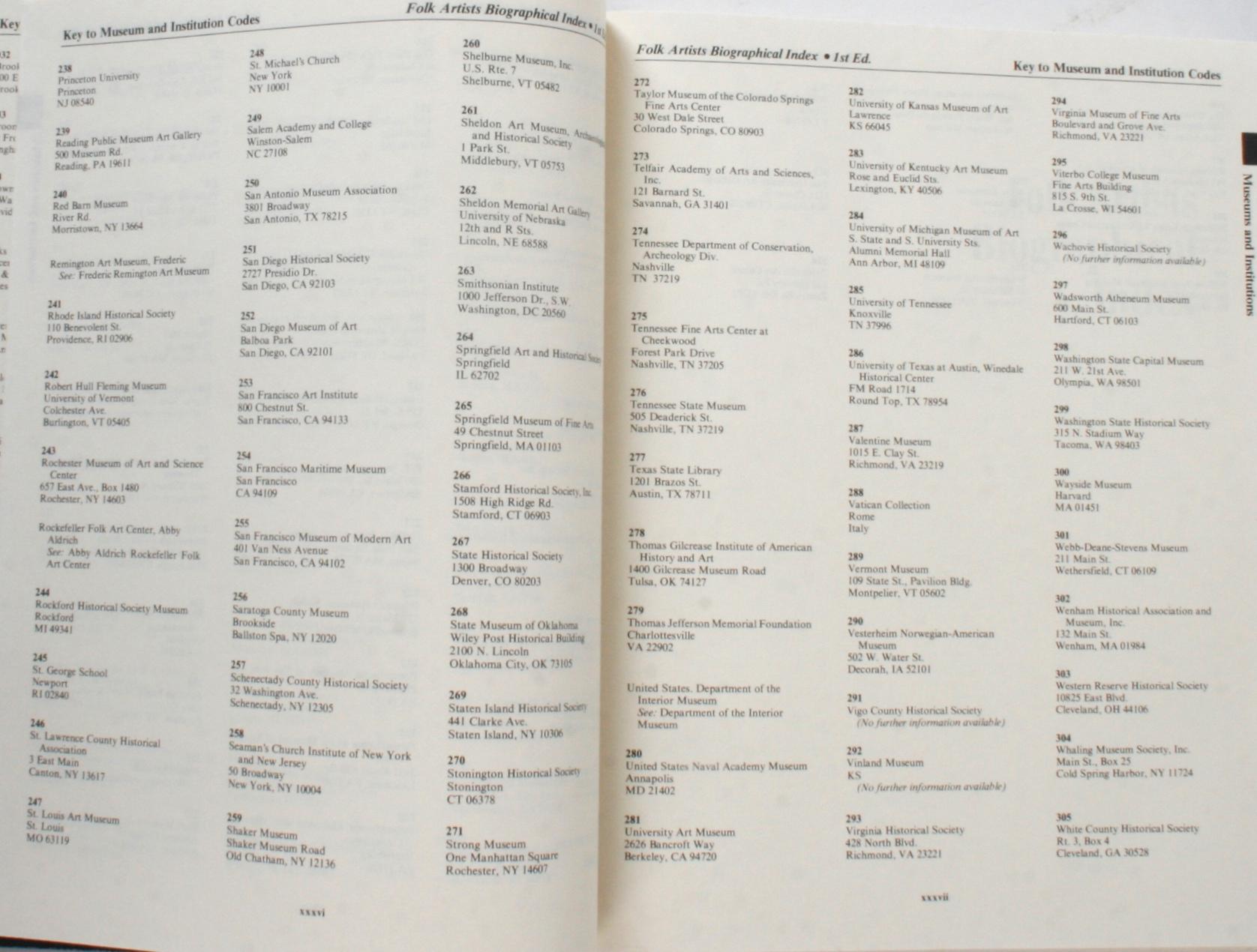 Folk Artists Biographical Index, First Edition For Sale 2