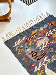 Folk Artist’s Weaving with Geese Pacific Northwest, 1950s