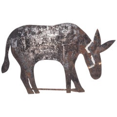 Folk Metal-Cut Donkey Weathervane