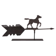 Folk Metalcut Horse Weathervane, c. 1900
