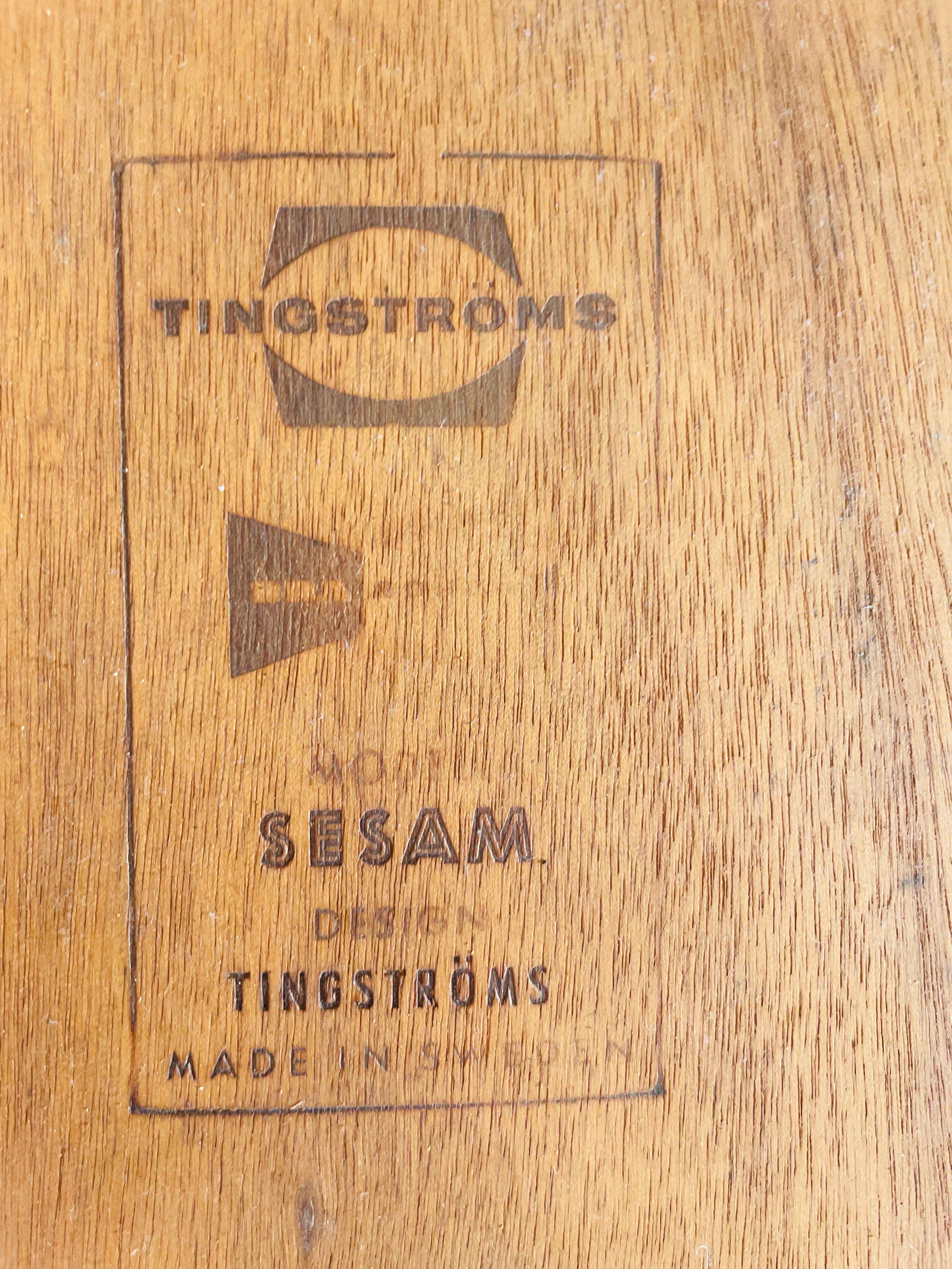 Folk Ohlsson Tingströms 1950, Teak Metamorphic Coffee/ Diner Table Model Sesam For Sale 3