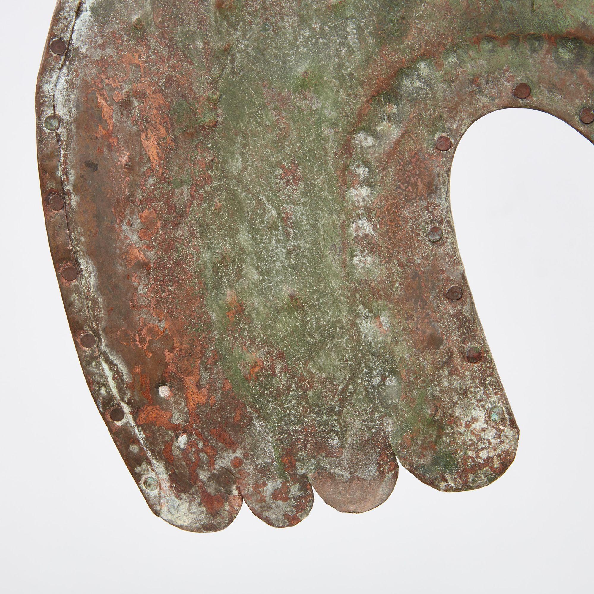 Copper Folk Rooster Weathervane For Sale
