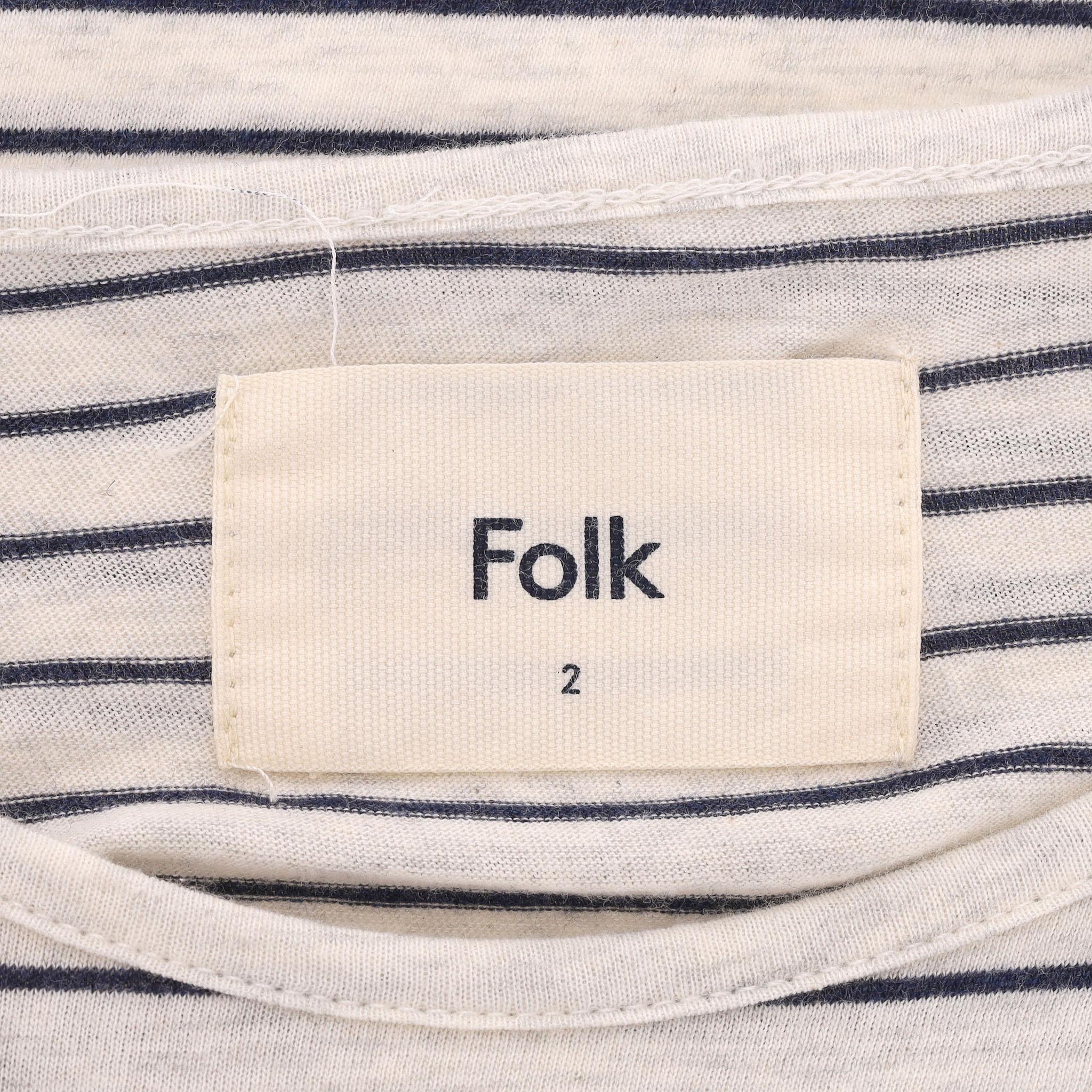 Uomo Maglietta Folk a righe in cotone in vendita