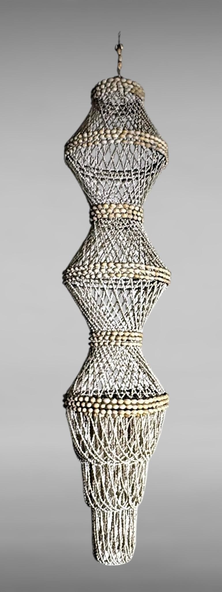 Philippine Folk Style Filipino Hanging Talisman Or Outdoor Chandelier For Sale