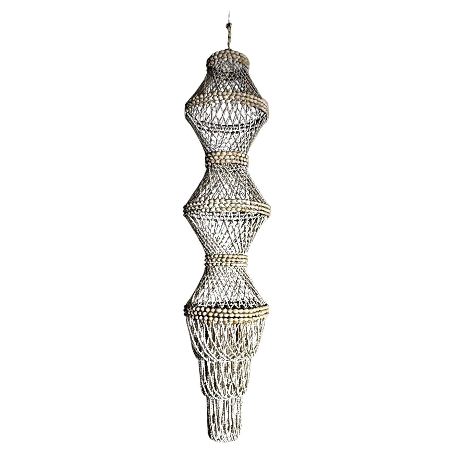 Folk Style Filipino Hanging Talisman Or Outdoor Chandelier For Sale