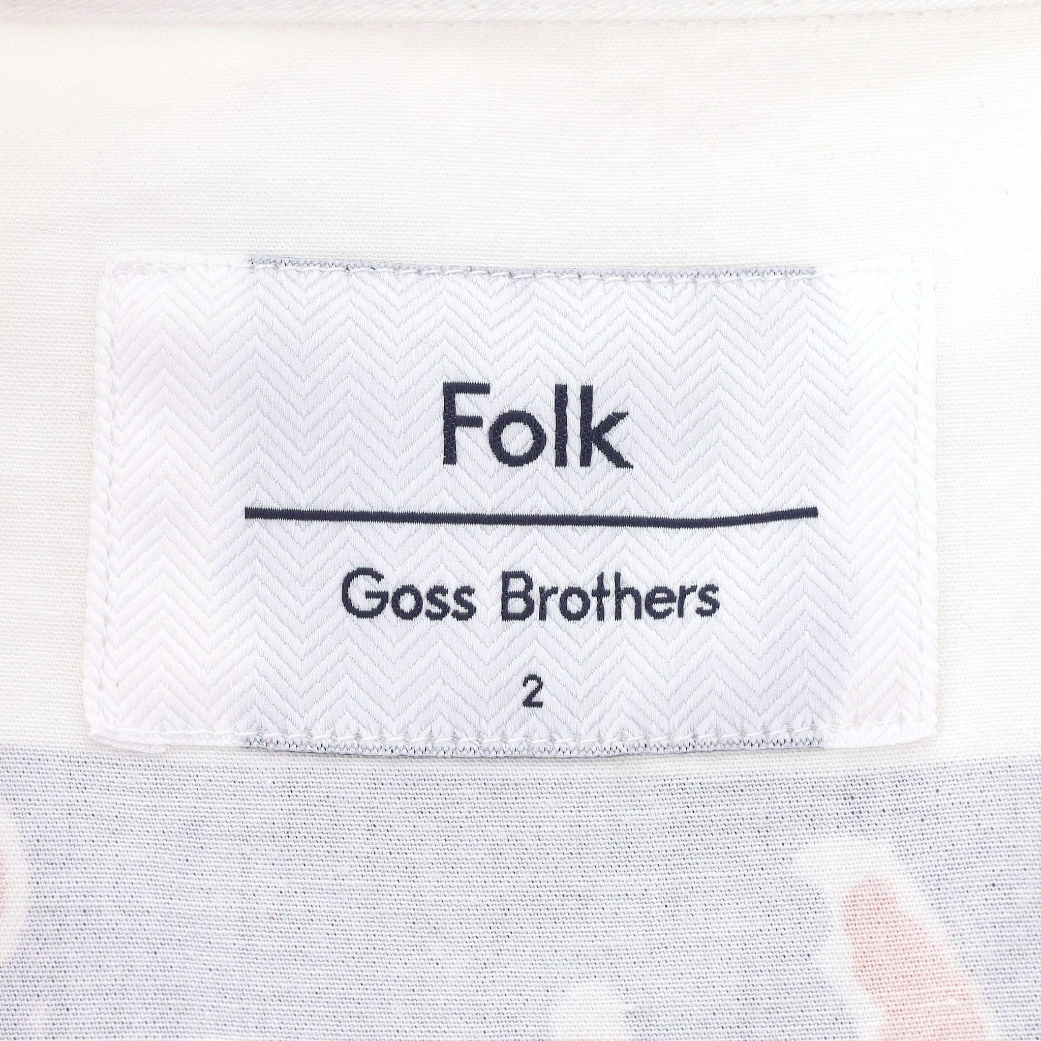 Folk X Goss Brothers 'The Drowned World' Cotton Shirt For Sale 1