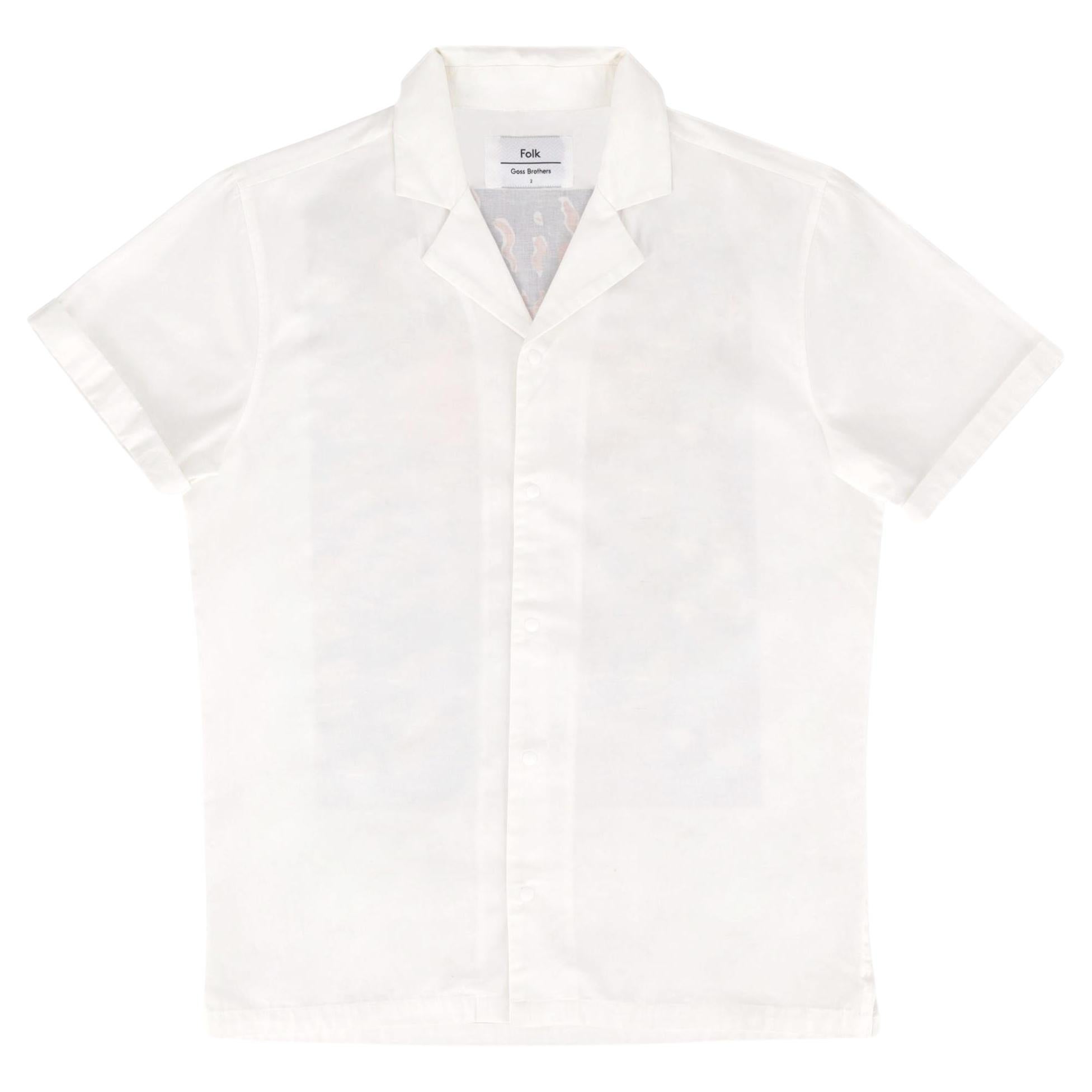 Folk X Goss Brothers 'The Drowned World' Cotton Shirt For Sale