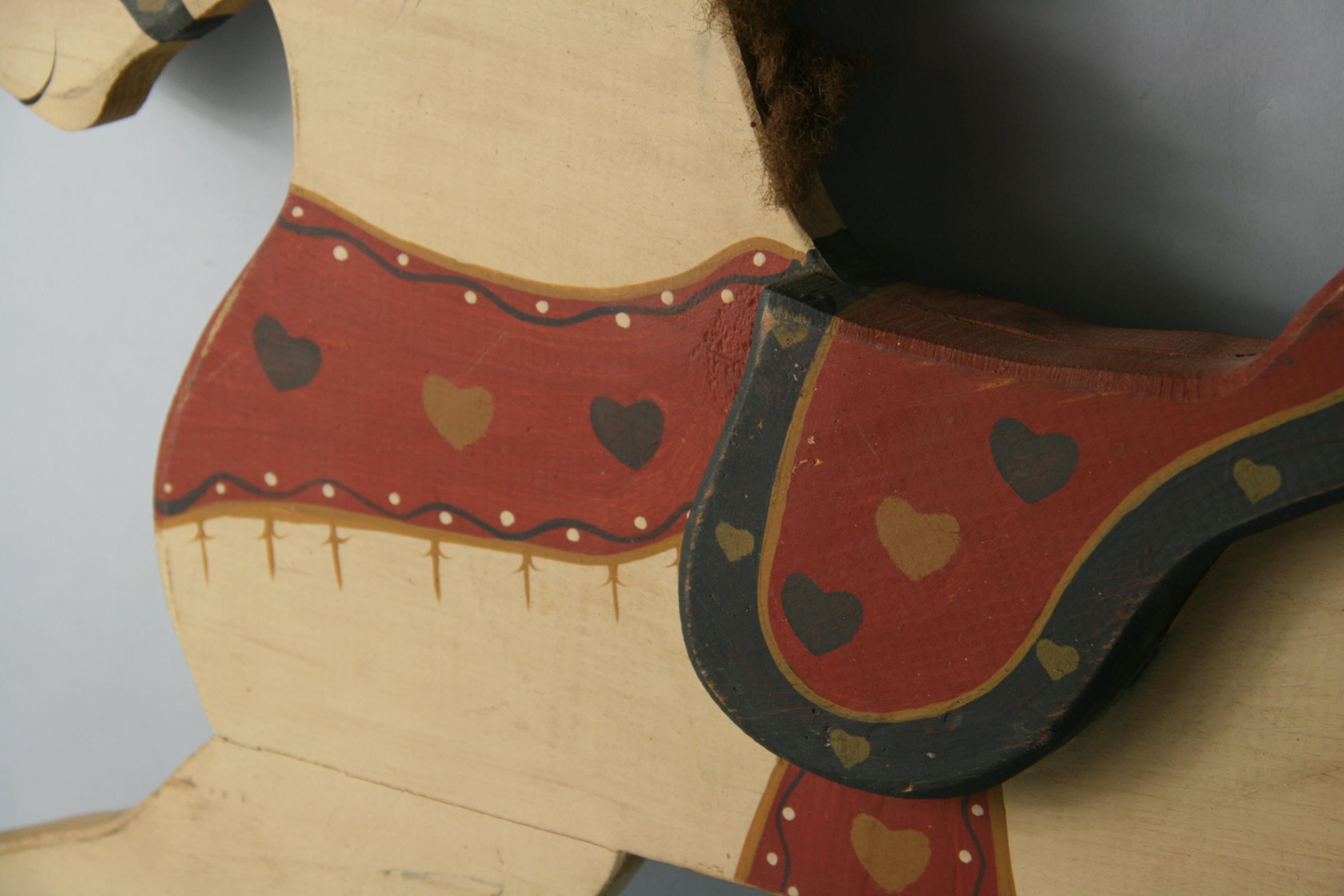 Escultura de pared Caballo Hand Made de FolkArt en venta 6