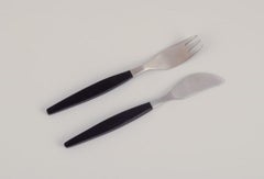 Folke Arström for Gense, Sweden. Twelve-person "Focus De Luxe" lunch cutlery set