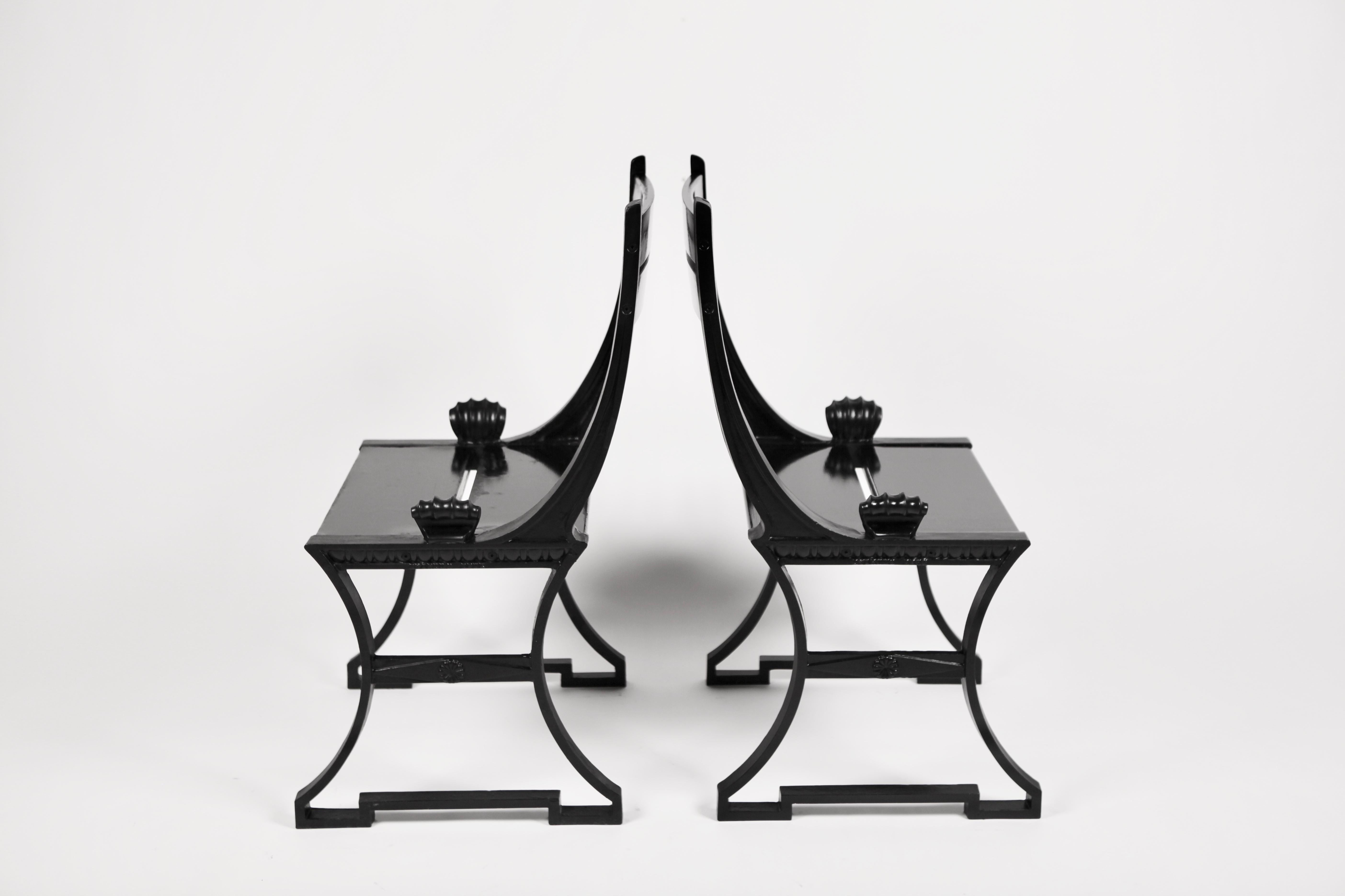 Folke Bensow, Pair of Scandinavian Modern Garden Chairs, Sweden, 1980s 8