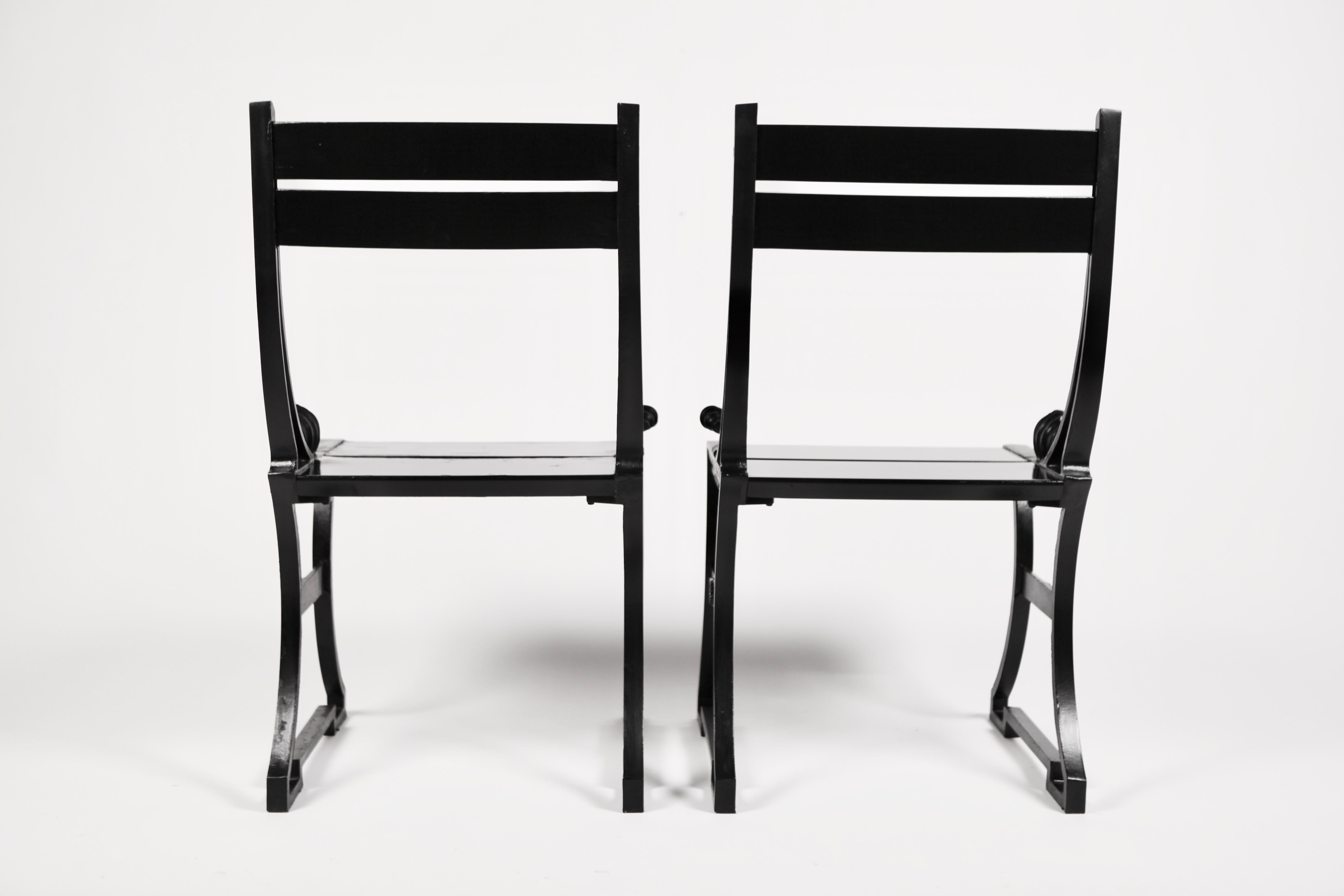 Folke Bensow, Pair of Scandinavian Modern Garden Chairs, Sweden, 1980s 2