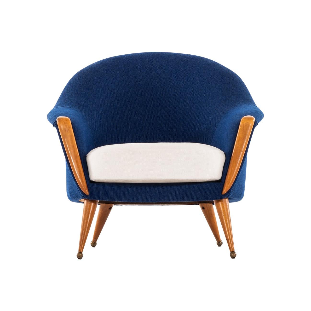 Folke Jansson Easy Chair Model Orion Produced by SM Wincrantz in Sweden