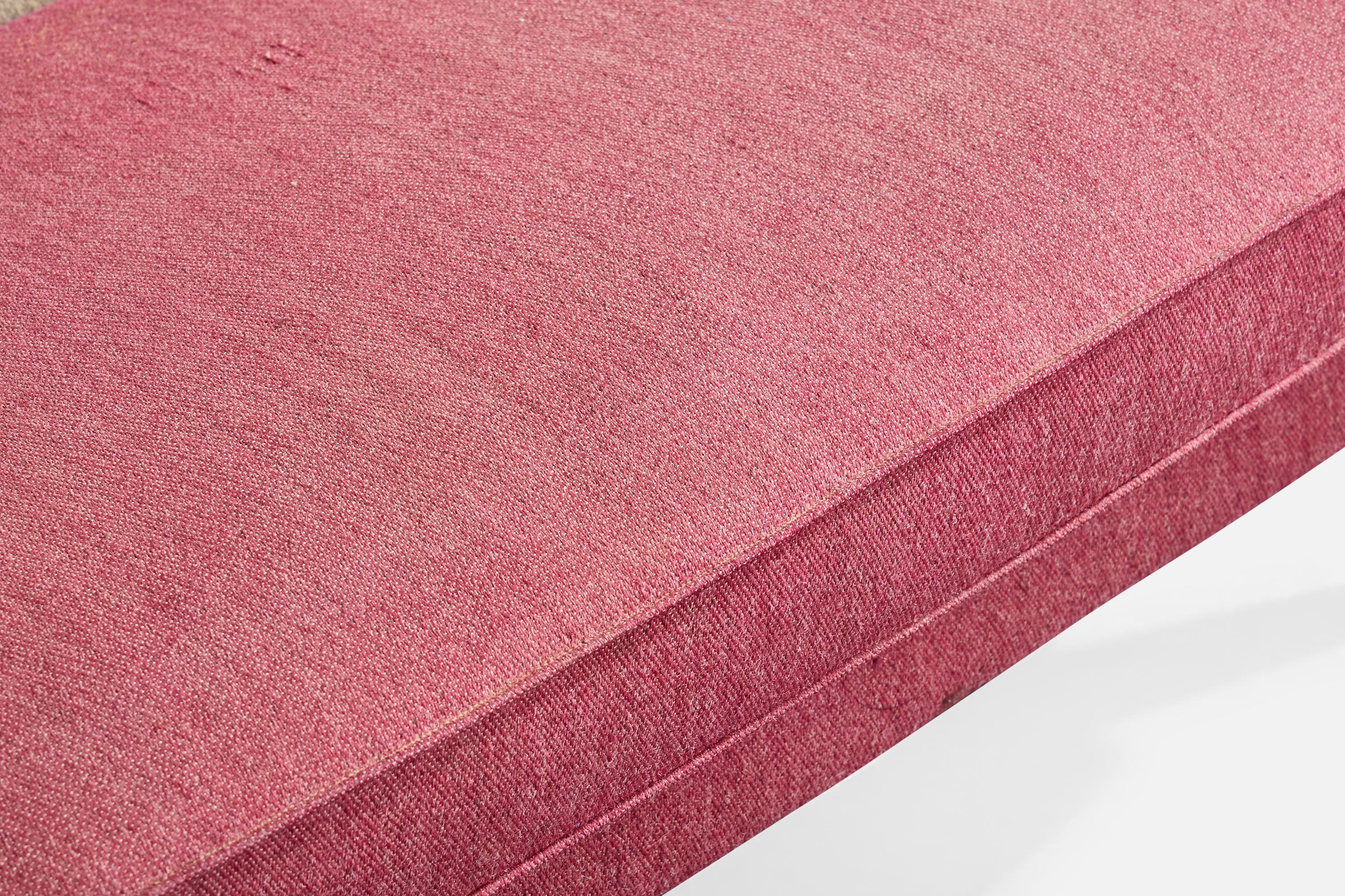 Folke Jansson, Sofa, Fabric, Teak, Brass, Sweden, 1950s en venta 5