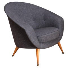 Folke Jansson 'Tellus' Armchair, SM Wincrantz, Skövde, Sweden, 1950s