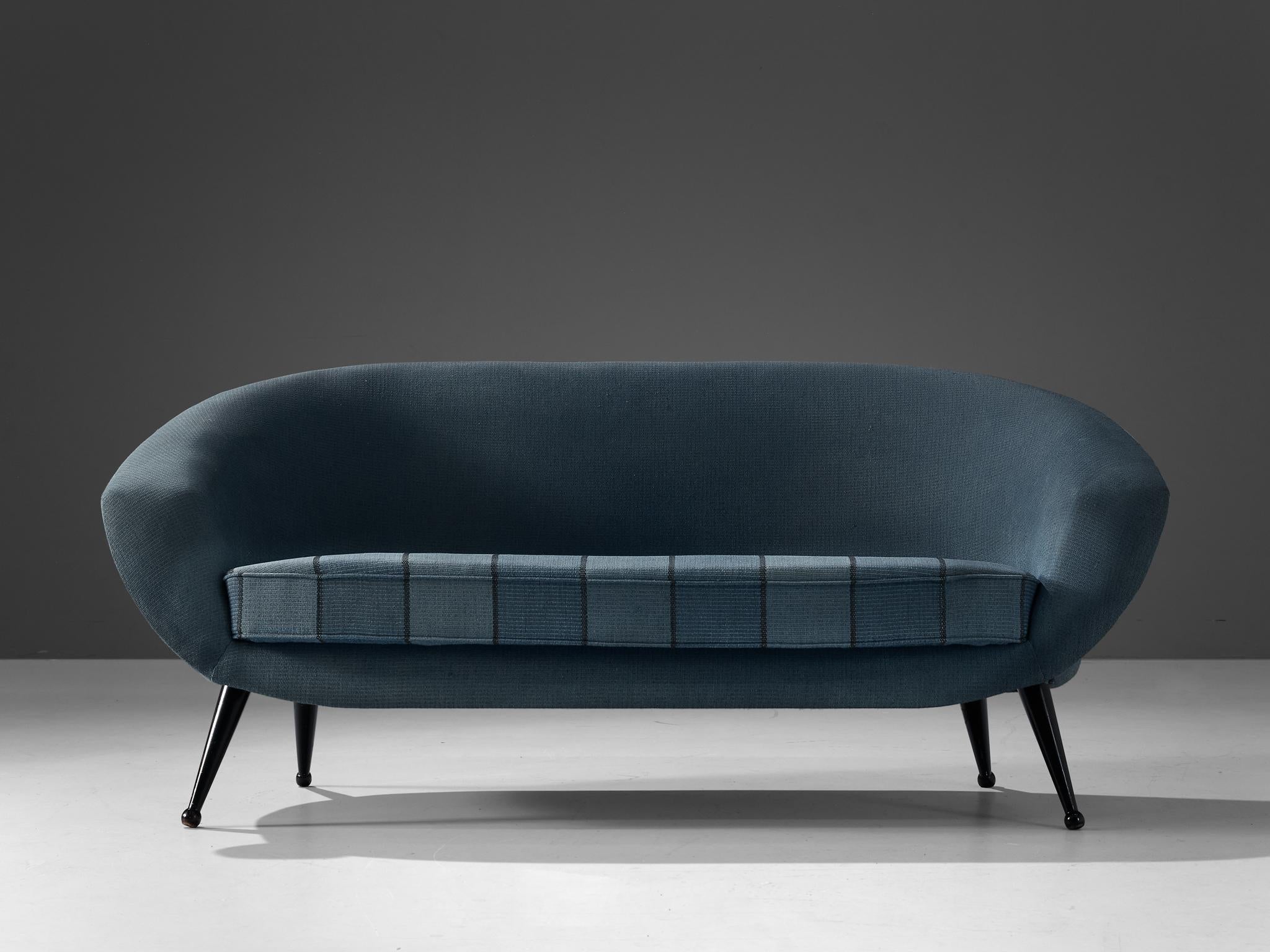 Folke Jansson 'Tellus' Sofa mit blauer Polsterung  (Skandinavische Moderne) im Angebot
