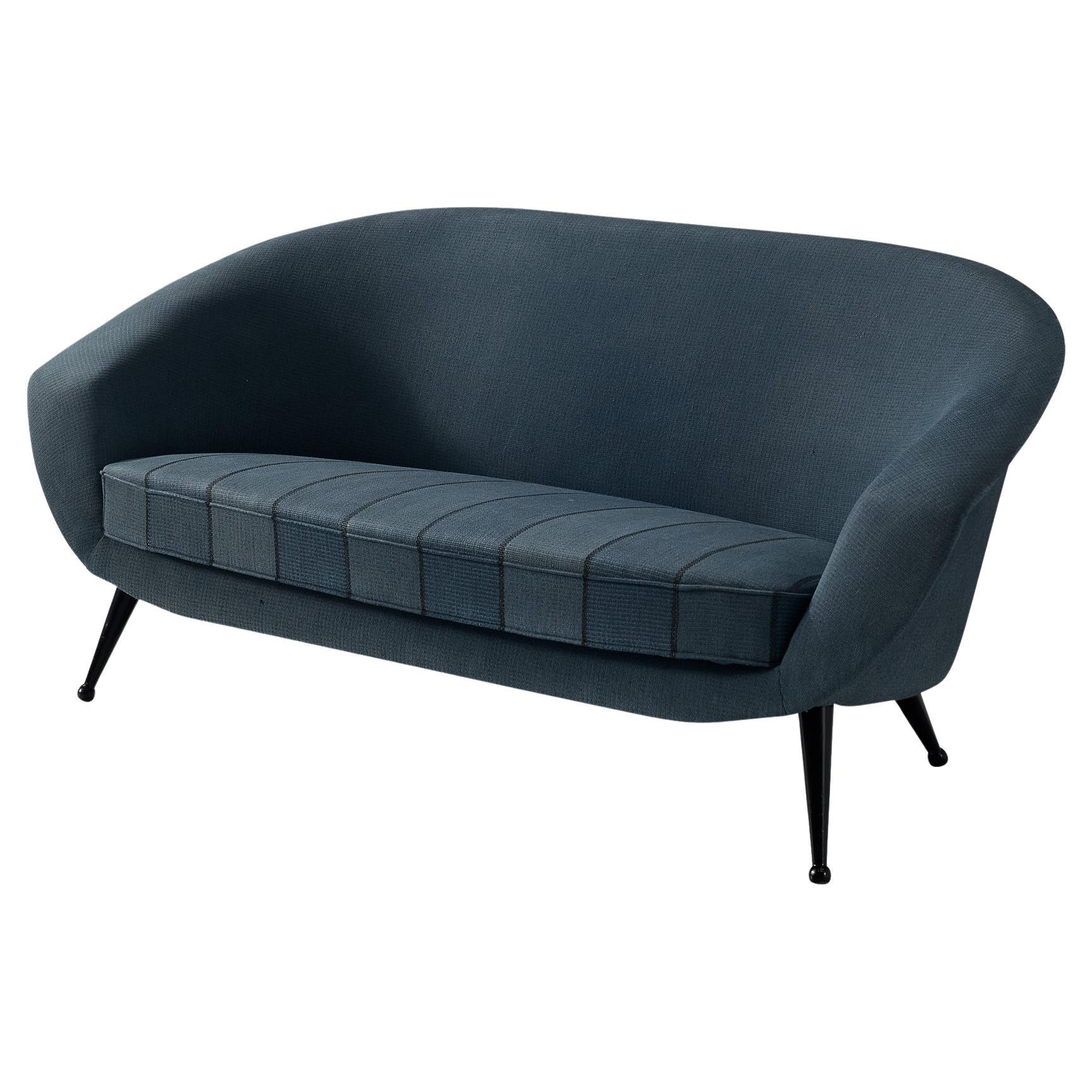 Folke Jansson 'Tellus' Sofa in Blue Upholstery  For Sale