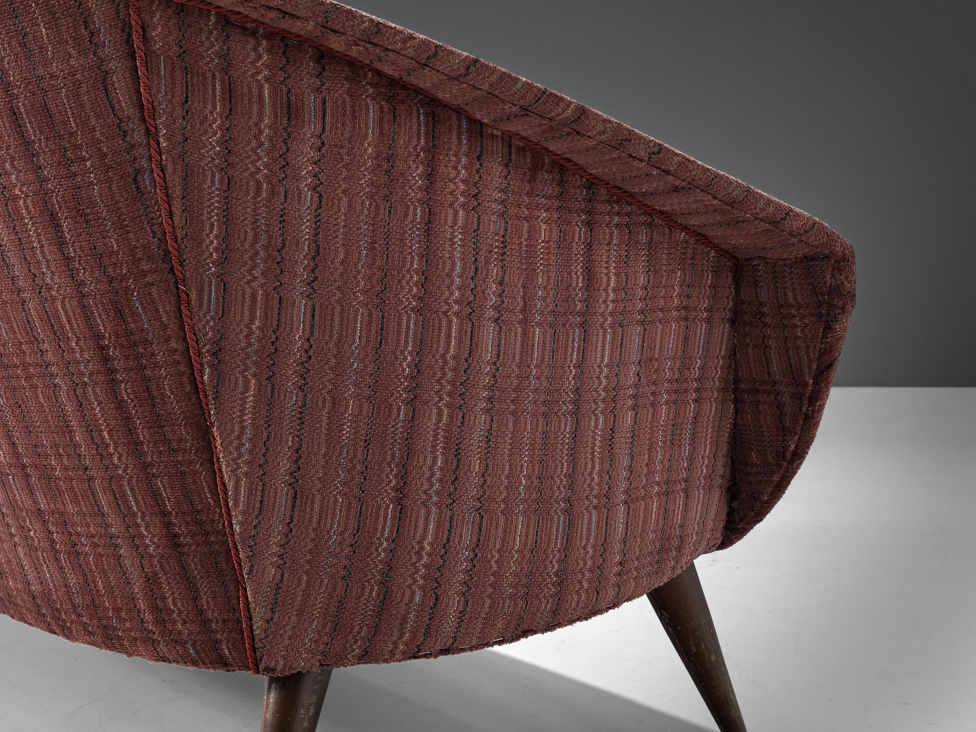 Swedish Folke Jansson 'Tellus' Sofa in Dusty Rose Upholstery For Sale