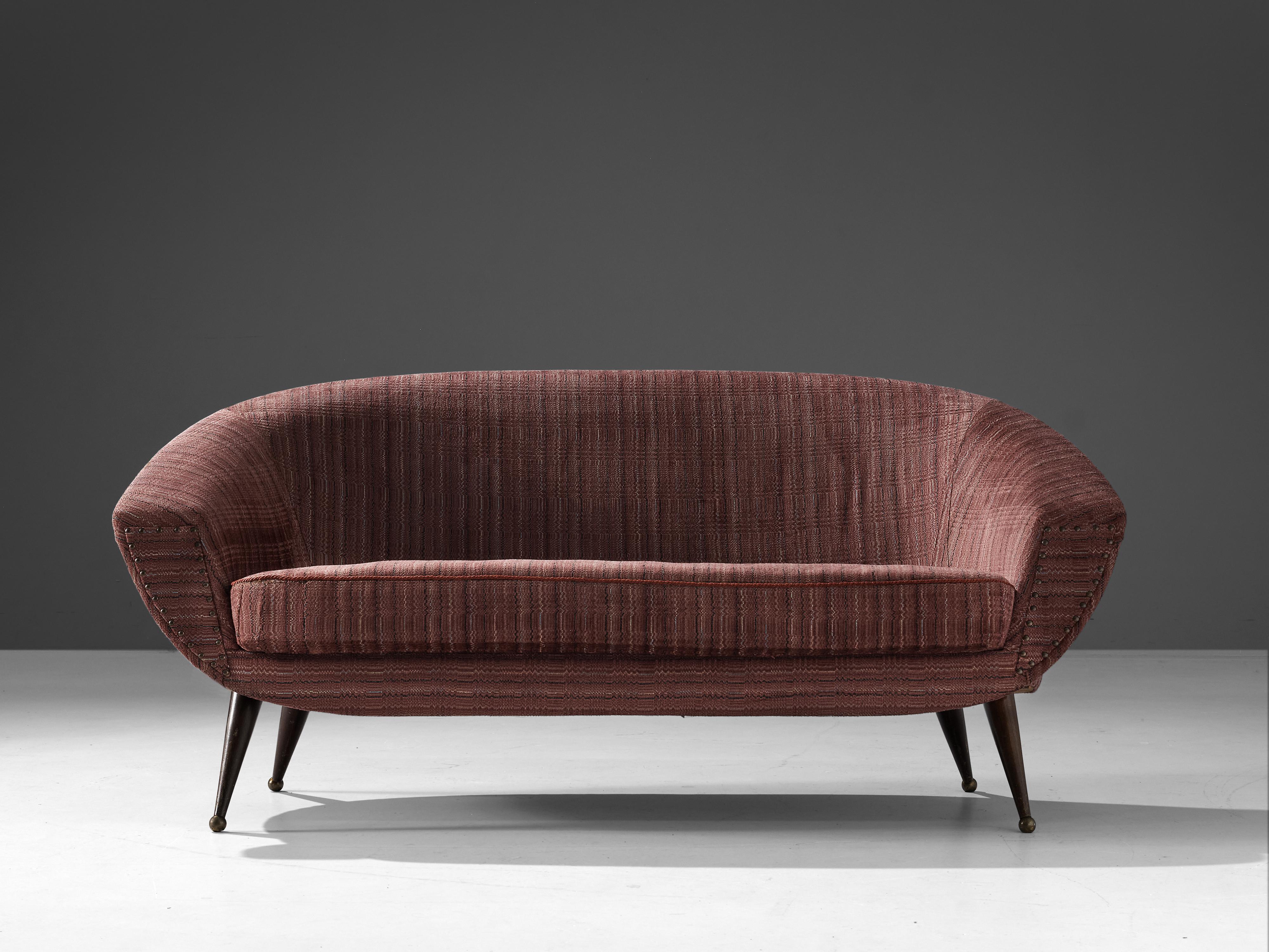 Mid-20th Century Folke Jansson 'Tellus' Sofa in Dusty Rose Upholstery For Sale