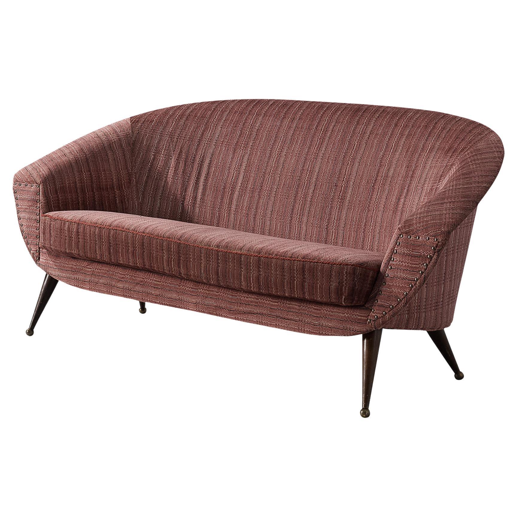 Folke Jansson 'Tellus' Sofa in Dusty Rose Upholstery