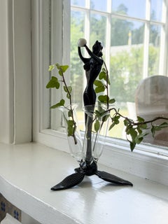 Folke Johansson for Nybro Glassworks, Swedish Art Glass Vase, 1930