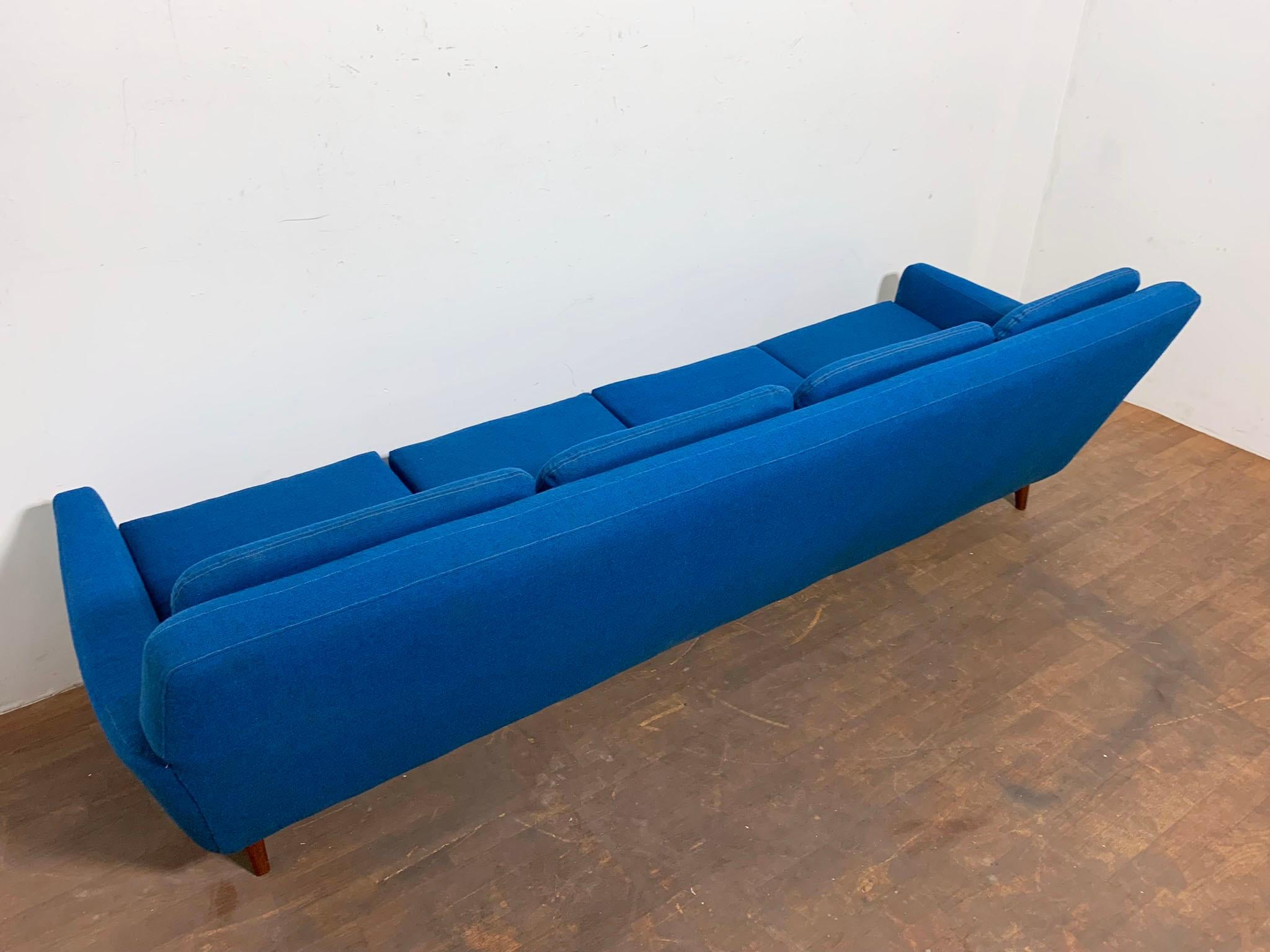 Folke Ohllson for Dux Danish Modern Four Seat Sofa, Circa 1960s 5