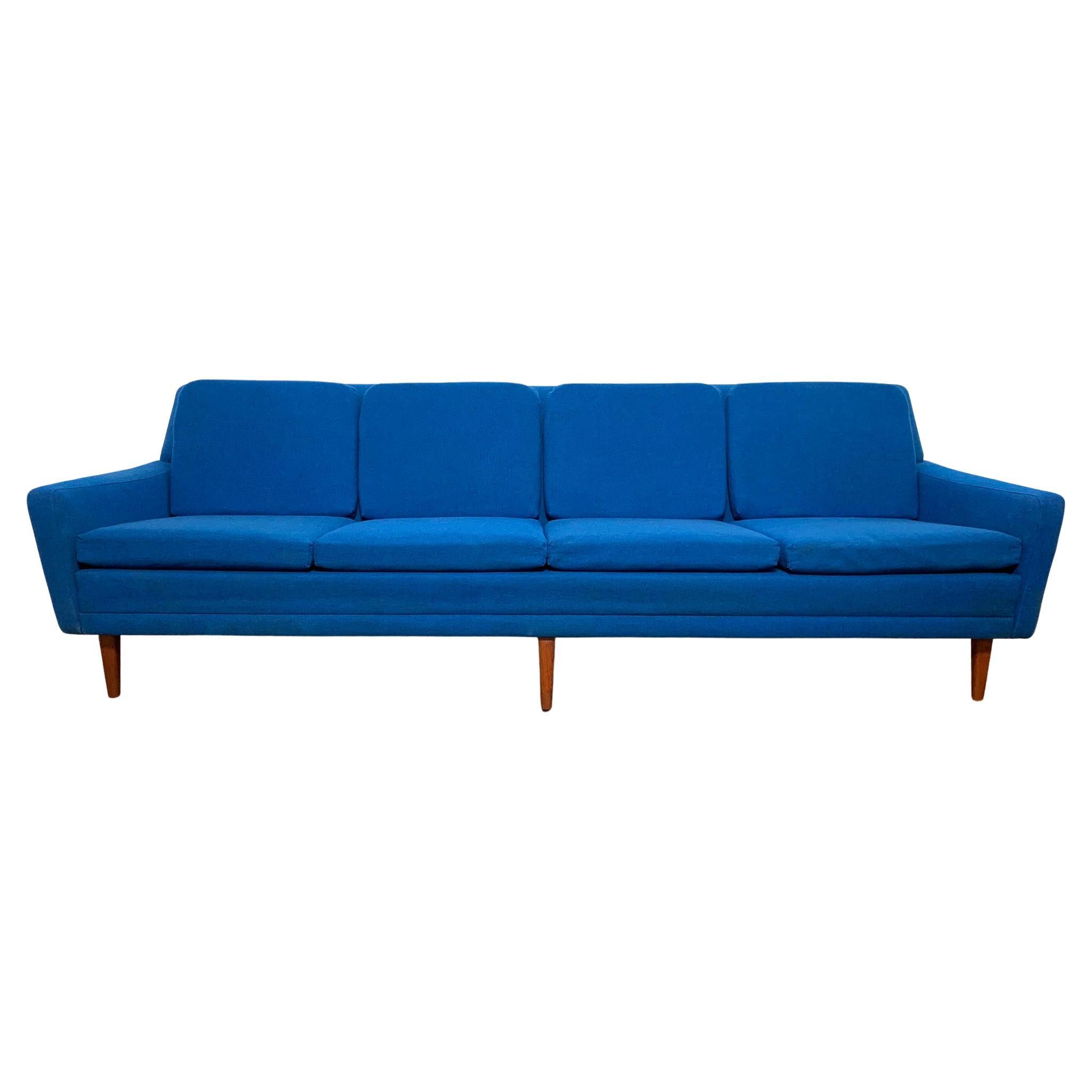 Folke Ohllson for Dux Danish Modern Four Seat Sofa, Circa 1960s